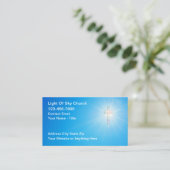 Christian Church Business Cards With Cross 名刺 (スタンド正面)