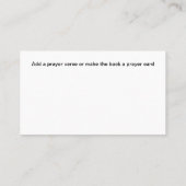 Christian Church Business Cards With Cross 名刺 (裏面)