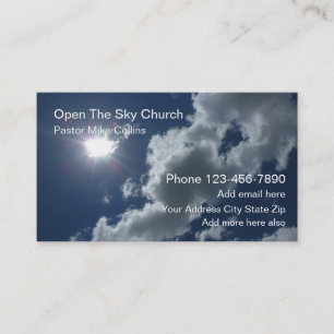 Christian Church Pastor Sky名刺 名刺