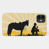 Christian Cowboy iPhone Case Case-Mate iPhoneケース (裏面(横))
