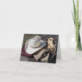 Christian Cowboy Western Sworesth Note Card カード