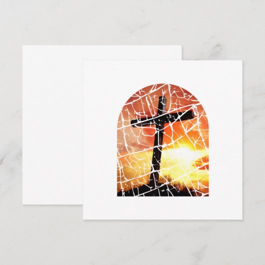 Christian Cross 招待状 (正面/裏面)