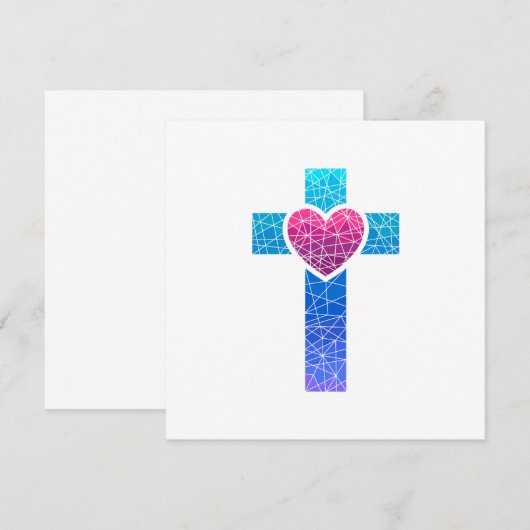 Christian Cross 招待状 (正面/裏面)