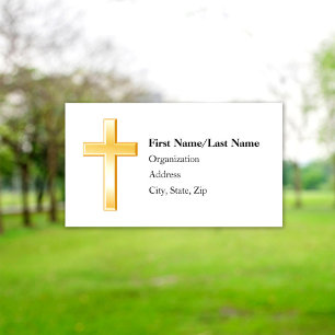 Christian Cross 3.5インチx 2.0名刺(標準) 名刺