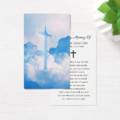 Christian Cross Funeral Memorial Prayer Cards (デスク)