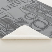 Christian Cross of Christ in Stone Gray T-Shirt シェルパブランケット (3/4)