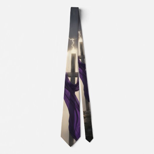 Christian Cross - Ressurection Necktie ネクタイ (正面)