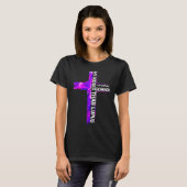 Christian Cross Ribbon Lupus Awareness Costume War Tシャツ (正面フル)