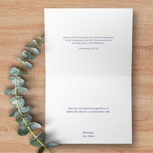 Christian Custom Message Scripture Inspirational サンキューカード