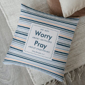 Christian Custom Name Do Not Worry Prayer for Him クッション