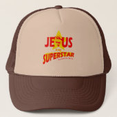 Christian Custom Trucker Cap Jesus is my Superstar キャップ (正面)