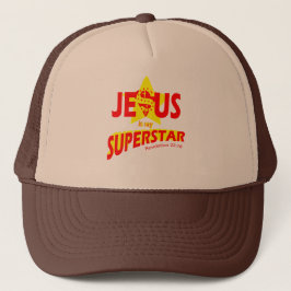 Christian Custom Trucker Cap Jesus is my Superstar キャップ