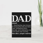 Christian Dad Definition Fathers Day Dad カード (正面)