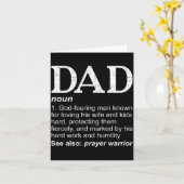 Christian Dad Definition Fathers Day Dad  カード (黄色い花)
