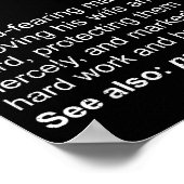 Christian Dad Definition Fathers Day Dad  ポスター (角)