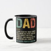 Christian Dad Definition Fathers Day DAD  マグカップ (左)