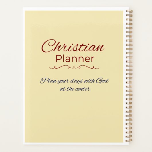 Christian Daily Life Planner – 7-Page Faith Organi プランナー手帳 (裏面)
