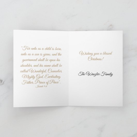 Christian Design Christmas カード (内部)