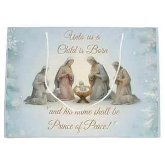 Christian Design Christmas ラージペーパーバッグ