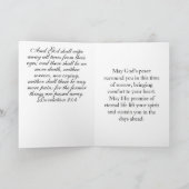 Christian Dove and Cross Sympathy Card カード (内部)