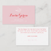 Christian Dove Logo | Holy Spirit Faith Design 名刺 (正面/裏面)