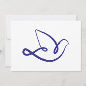Christian Dove Logo | Holy Spirit Faith Design 招待状 (裏面)