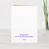 Christian Easterカード、Purple Easter恵み シーズンカード (裏面)