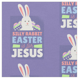 christian Easter Bunny jesus christ ファブリック
