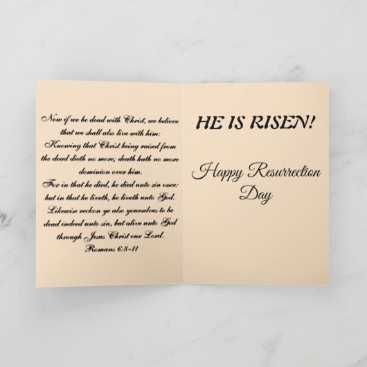 Christian Easter Card カード (内部)