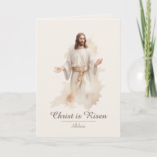 Christian Easter Card He is Risen Blessing シーズンカード (正面)