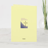 Christian Easter Card with empty gold cross カード (裏面)