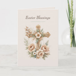Christian Easter Cards, Religious Blessing Cross シーズンカード