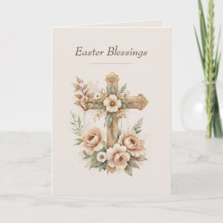 Christian Easter Cards, Religious Blessing Cross シーズンカード