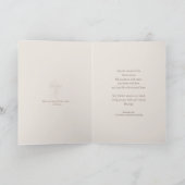 Christian Easter Cards, Religious Blessing Cross シーズンカード (内部)