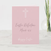 Christian Easter Reflection Card – Mark 16:6 Bible シーズンカード (正面)