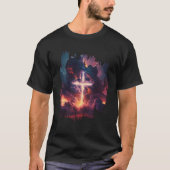 Christian Easter Resurrection Jesus Lighting Relig Tシャツ (正面)