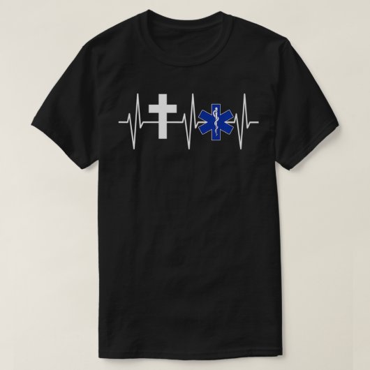 Christian EMT Religious EMS Paramedic Jesus EMT P Tシャツ (デザイン正面)