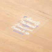 Christian Encouragement Quote – Anxiety & Kindness アクリル招待状 (レイダウン)