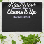 Christian Encouragement Quote – Anxiety & Kindness キッチンタオル (折り畳み)