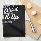 Christian Encouragement Quote – Anxiety & Kindness キッチンタオル (四つ折り)