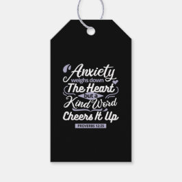 Christian Encouragement Quote – Anxiety & Kindness ギフトタグ