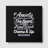 Christian Encouragement Quote – Anxiety & Kindness ゲストブック (正面)