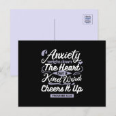 Christian Encouragement Quote – Anxiety & Kindness シーズンポストカード (正面/裏面)