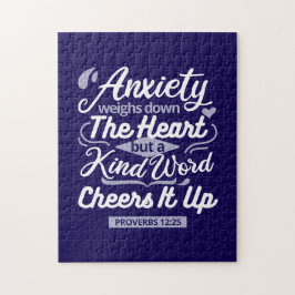 Christian Encouragement Quote – Anxiety & Kindness ジグソーパズル