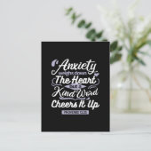 Christian Encouragement Quote – Anxiety & Kindness ポストカード (スタンド正面)