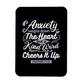 Christian Encouragement Quote – Anxiety & Kindness マグネット