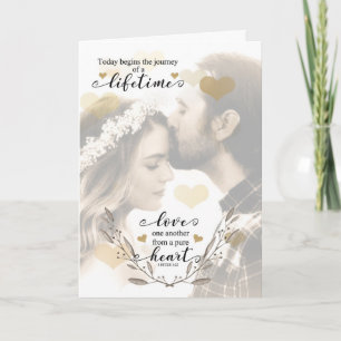 Christian Engagement Congratulations Bible Verse カード