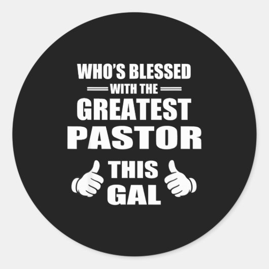 Christian Faith Church Fellowship Congregation Pas ラウンドシール (正面)