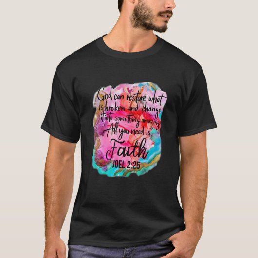 Christian Faith God Can Restore What Is Broken Hip Tシャツ (正面)
