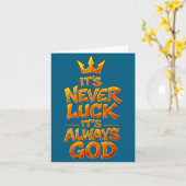 Christian Faith God Quote Religious Belief Men Wom カード (黄色い花)